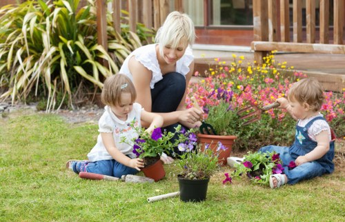 Professional hedge trimming service in Hampstead garden